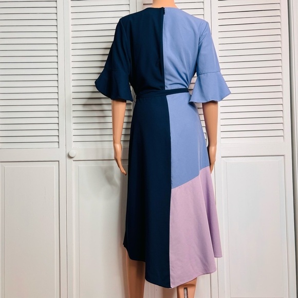 HUTCH Colorblock Wrap Dress Size Medium - Picture 11 of 11